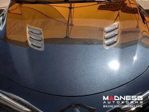 Alfa Romeo Stelvio Hood Air Vent Trim Kit - Quadrifoglio - Carbon Fiber Alfa Romeo Stelvio Hood Air Vent Trim Kit - Quadrifoglio - Carbon Fiber